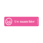 Icoon naamstickers – 1,5 x 5,5 cm